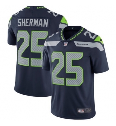 Youth Nike Seattle Seahawks #25 Richard Sherman Steel Blue Team Color Vapor Untouchable Limited Player NFL Jersey