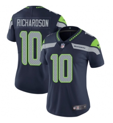 Women's Nike Seattle Seahawks #10 Paul Richardson Steel Blue Team Color Vapor Untouchable Limited Player NFL Jersey