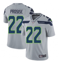 Men's Nike Seattle Seahawks #22 C. J. Prosise Grey Alternate Vapor Untouchable Limited Player NFL Jersey