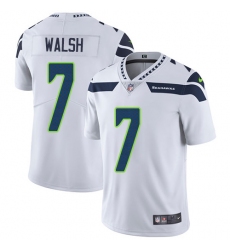 Men's Nike Seattle Seahawks #7 Blair Walsh White Vapor Untouchable Limited Player NFL Jersey