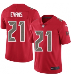 Youth Nike Tampa Bay Buccaneers #21 Justin Evans Limited Red Rush Vapor Untouchable NFL Jersey