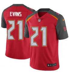 Youth Nike Tampa Bay Buccaneers #21 Justin Evans Red Team Color Vapor Untouchable Limited Player NFL Jersey