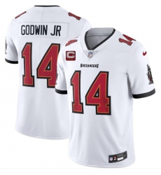 Men's Tampa Bay Buccaneers #14 Chris Godwin Jr White 2026 With 2-Star C Vapor Limited Football Stitched Jersey