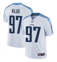 Youth Nike Tennessee Titans #97 Karl Klug White Vapor Untouchable Limited Player NFL Jersey