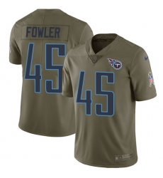 Youth Nike Tennessee Titans #45 Jalston Fowler Limited Olive 2017 Salute to Service NFL Jersey