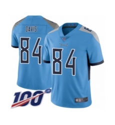 Youth Tennessee Titans #84 Corey Davis Light Blue Alternate Vapor Untouchable Limited Player 100th Season Football Jersey