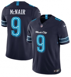 Men's Tennessee Titans #9 Steve McNair Navy 2026 F.U.S.E. 'Music City' Rivalries Collection Limited Football Stitched Jersey