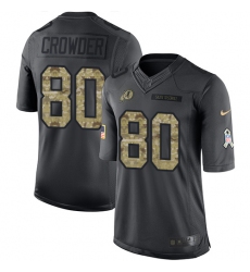 Youth Nike Washington Redskins #80 Jamison Crowder Limited Black 2016 Salute to Service NFL Jersey
