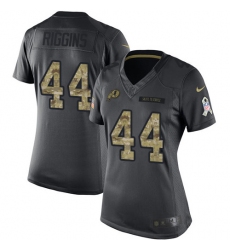 Women's Nike Washington Redskins #44 John Riggins Limited Black 2016 Salute to Service NFL Jersey