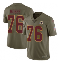Youth Nike Washington Redskins #76 Morgan Moses Limited Olive 2017 Salute to Service NFL Jersey