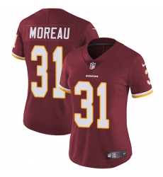 Women's Nike Washington Redskins #31 Fabian Moreau Burgundy Red Team Color Vapor Untouchable Limited Player NFL Jersey