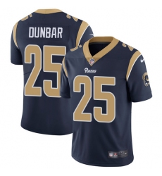 Men's Nike Los Angeles Rams #25 Lance Dunbar Navy Blue Team Color Vapor Untouchable Limited Player NFL Jersey