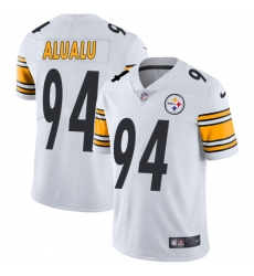 Youth Nike Pittsburgh Steelers #94 Tyson Alualu White Vapor Untouchable Limited Player NFL Jersey