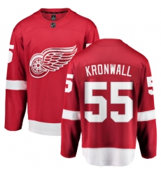 Men's Detroit Red Wings #55 Niklas Kronwall Fanatics Branded Red Home Breakaway NHL Jersey