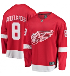 Youth Detroit Red Wings #8 Justin Abdelkader Fanatics Branded Red Home Breakaway NHL Jersey
