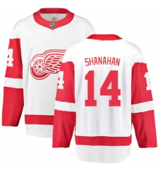 Youth Detroit Red Wings #14 Brendan Shanahan Fanatics Branded White Away Breakaway NHL Jersey