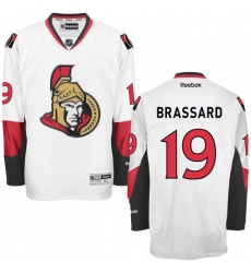 Men's Reebok Ottawa Senators #19 Derick Brassard Authentic White Away NHL Jersey