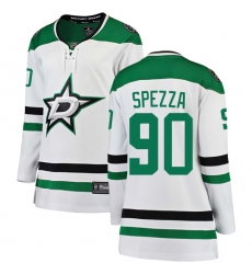 Women's Dallas Stars #90 Jason Spezza Authentic White Away Fanatics Branded Breakaway NHL Jersey