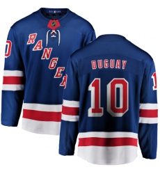 Men's New York Rangers #10 Ron Duguay Fanatics Branded Royal Blue Home Breakaway NHL Jersey