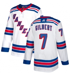 Youth Reebok New York Rangers #7 Rod Gilbert Authentic White Away NHL Jersey
