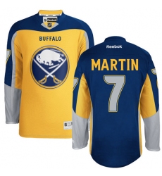 Youth Reebok Buffalo Sabres #7 Rick Martin Authentic Gold Third NHL Jersey