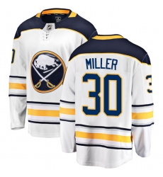 Youth Buffalo Sabres #30 Ryan Miller Fanatics Branded White Away Breakaway NHL Jersey