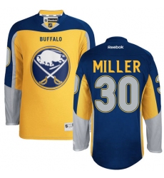 Youth Reebok Buffalo Sabres #30 Ryan Miller Authentic Gold Third NHL Jersey