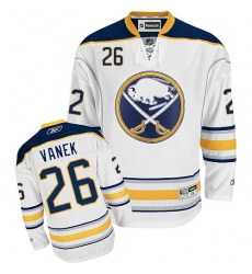 Women's Reebok Buffalo Sabres #26 Thomas Vanek Authentic White Away NHL Jersey
