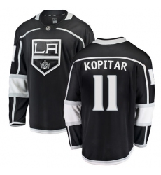 Youth Los Angeles Kings #11 Anze Kopitar Authentic Black Home Fanatics Branded Breakaway NHL Jersey