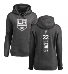 NHL Women's Adidas Los Angeles Kings #22 Trevor Lewis Charcoal One Color Backer Pullover Hoodie