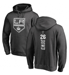 NHL Adidas Los Angeles Kings #26 Nic Dowd Charcoal One Color Backer Pullover Hoodie