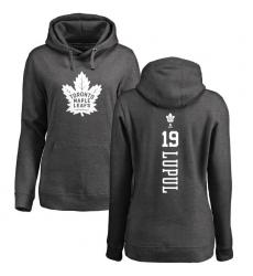 NHL Women's Adidas Toronto Maple Leafs #19 Joffrey Lupul Charcoal One Color Backer Pullover Hoodie