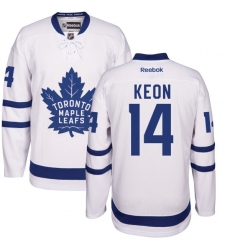 Women's Reebok Toronto Maple Leafs #14 Dave Keon Authentic White Away NHL Jersey