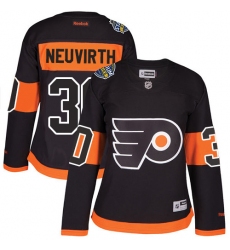 Women's Reebok Philadelphia Flyers #30 Michal Neuvirth Authentic Black 2017 Stadium Series NHL Jersey