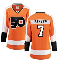 Women's Philadelphia Flyers #7 Bill Barber Fanatics Branded Orange Home Breakaway NHL Jersey
