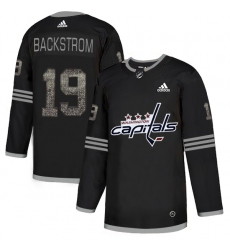 Men's Adidas Washington Capitals #19 Nicklas Backstrom Black 1 Authentic Classic Stitched NHL Jersey