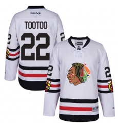 Youth Reebok Chicago Blackhawks #22 Jordin Tootoo Premier White 2017 Winter Classic NHL Jersey