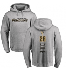 NHL Adidas Pittsburgh Penguins #28 Ian Cole Ash Backer Pullover Hoodie