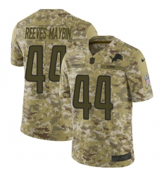 Youth Nike Detroit Lions #44 Jalen Reeves-Maybin Limited Camo 2018 Salute to Service NFL Jersey