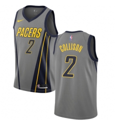Women's Nike Indiana Pacers #2 Darren Collison Swingman Gray NBA Jersey - City Edition
