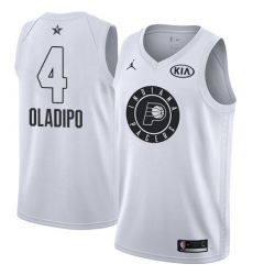 Men's Nike Jordan Indiana Pacers #4 Victor Oladipo Swingman White 2018 All-Star Game NBA Jersey