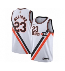 Men's Los Angeles Clippers #23 Louis Williams Authentic White Hardwood Classics Finished Basketball Jersey