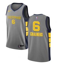 Youth Nike Memphis Grizzlies #6 Mario Chalmers Swingman Gray NBA Jersey - City Edition