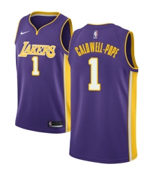 Youth Nike Los Angeles Lakers #1 Kentavious Caldwell-Pope Swingman Purple NBA Jersey - Statement Edition