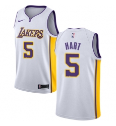 Women's Nike Los Angeles Lakers #5 Josh Hart Authentic White NBA Jersey - Association Edition