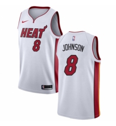 Youth Nike Miami Heat #8 Tyler Johnson Authentic NBA Jersey - Association Edition