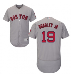 Men's Majestic Boston Red Sox #19 Jackie Bradley Jr Grey Flexbase Authentic Collection MLB Jersey
