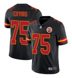 Men's Nike Kansas City Chiefs #75 Cameron Erving Limited Black Rush Vapor Untouchable NFL Jersey