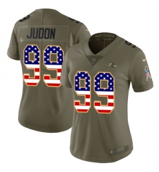 Women's Nike Baltimore Ravens #99 Matt Judon Limited Olive/USA Flag Salute to Service NFL Jersey