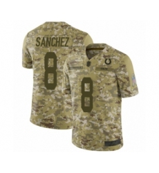 Men's Indianapolis Colts #8 Rigoberto Sanchez Limited Camo 2018 Salute to Service Football Jersey
